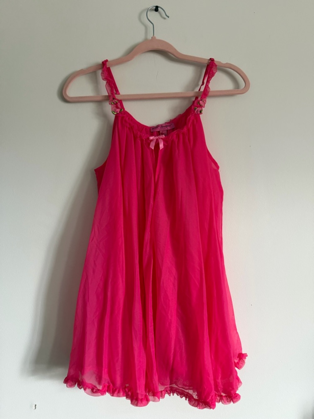 Betsy Johnson Pink Babydoll Dress Small